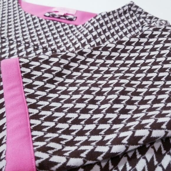 Lilly Pulitzer Geometric Abstract Print Knit Shift Dress 3/4 Sleeves - Picture 8 of 14